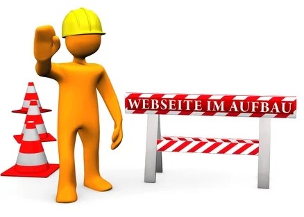 webseite im aufbau